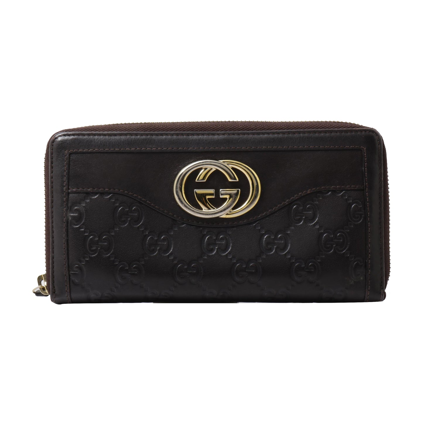 Brown Sima Zippy Long Wallet