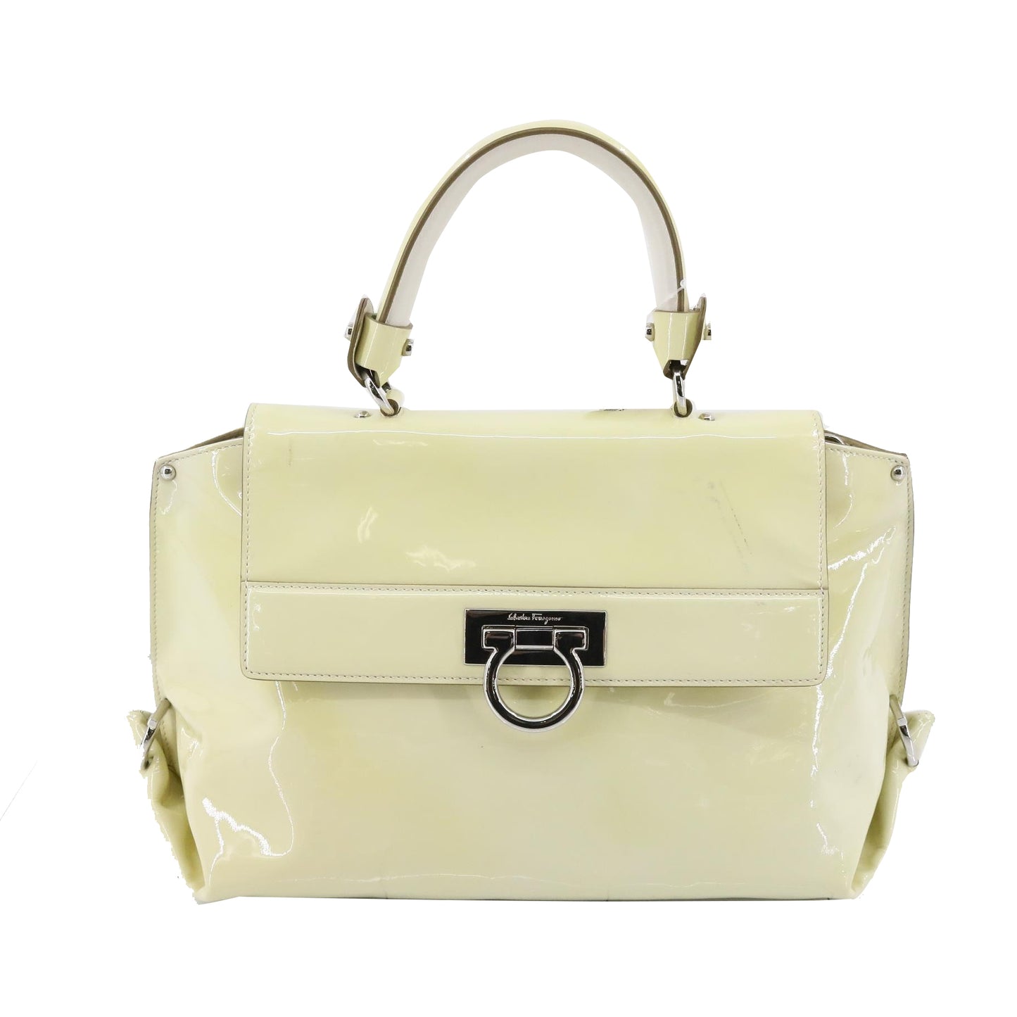 Ivory Leather 2WAY Hand Bag