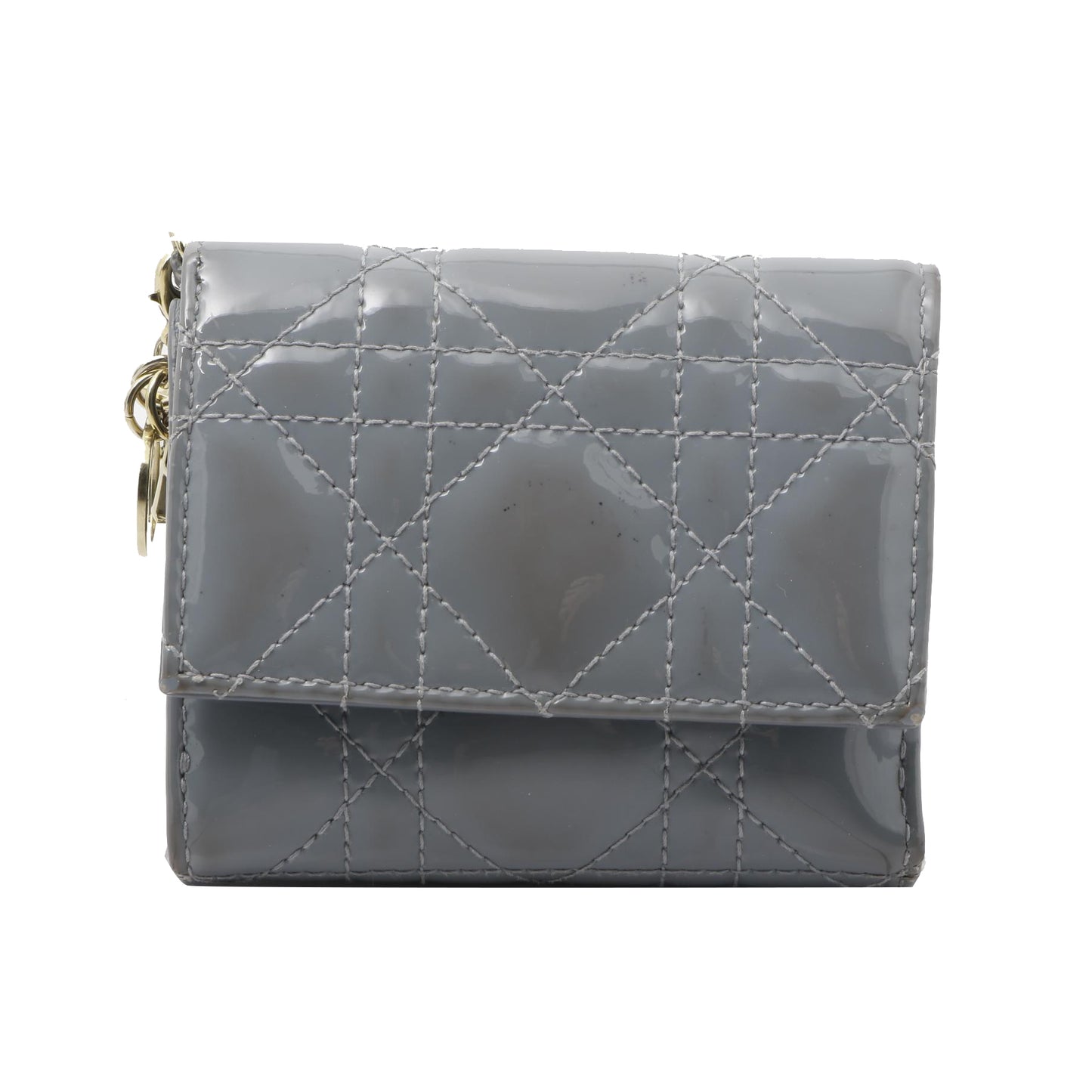 Grey Lotus Tri-fold Wallet