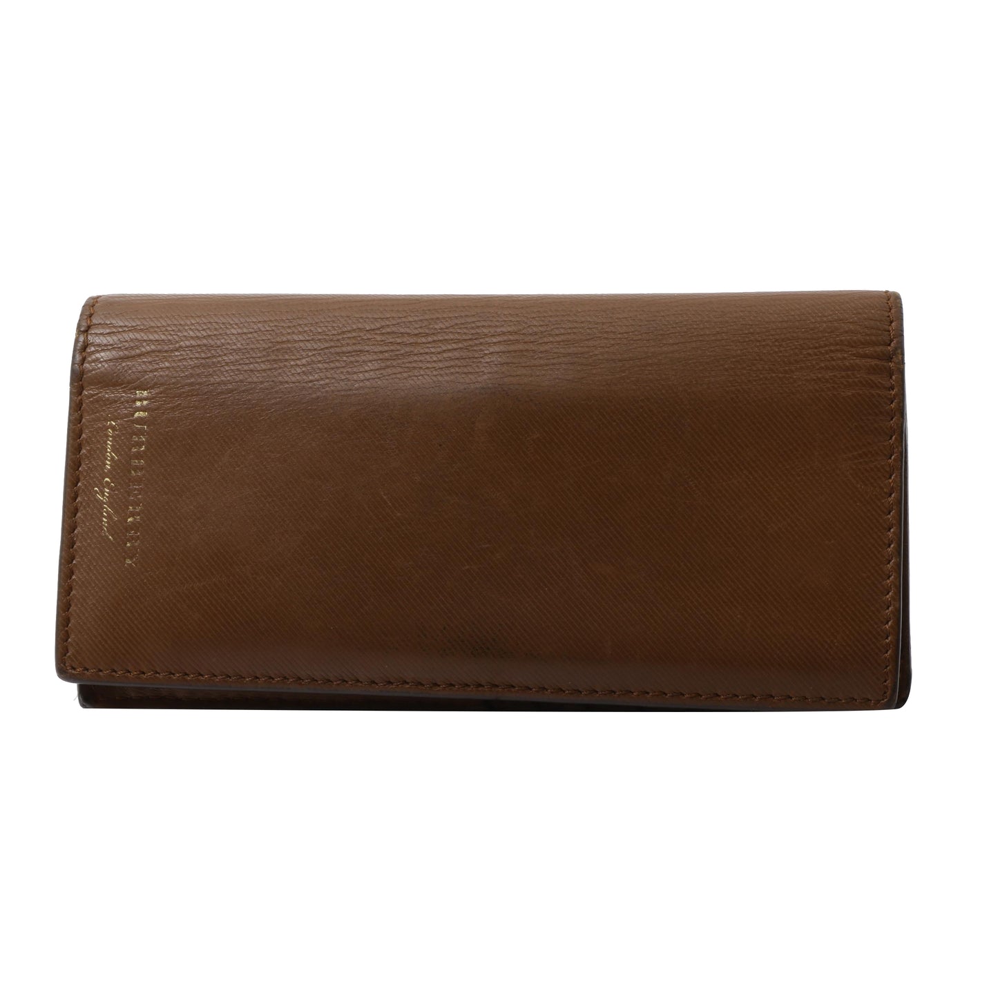 Brown Leather Long Wallet