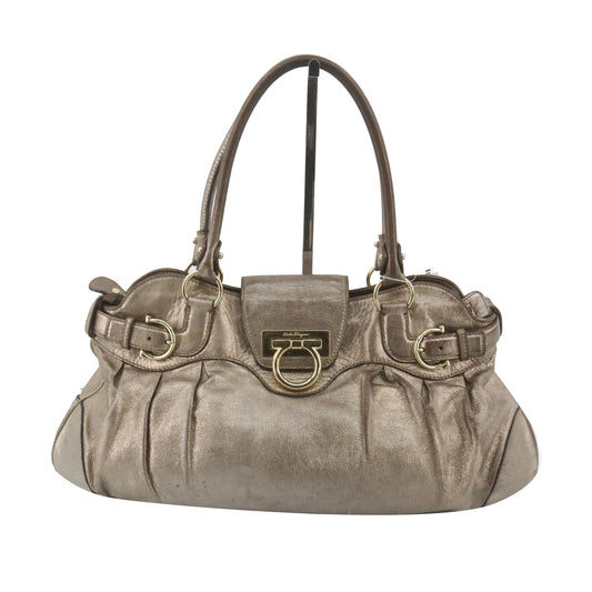 Gold Leather Handbag