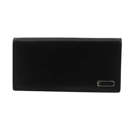 Black Leather Long Wallet