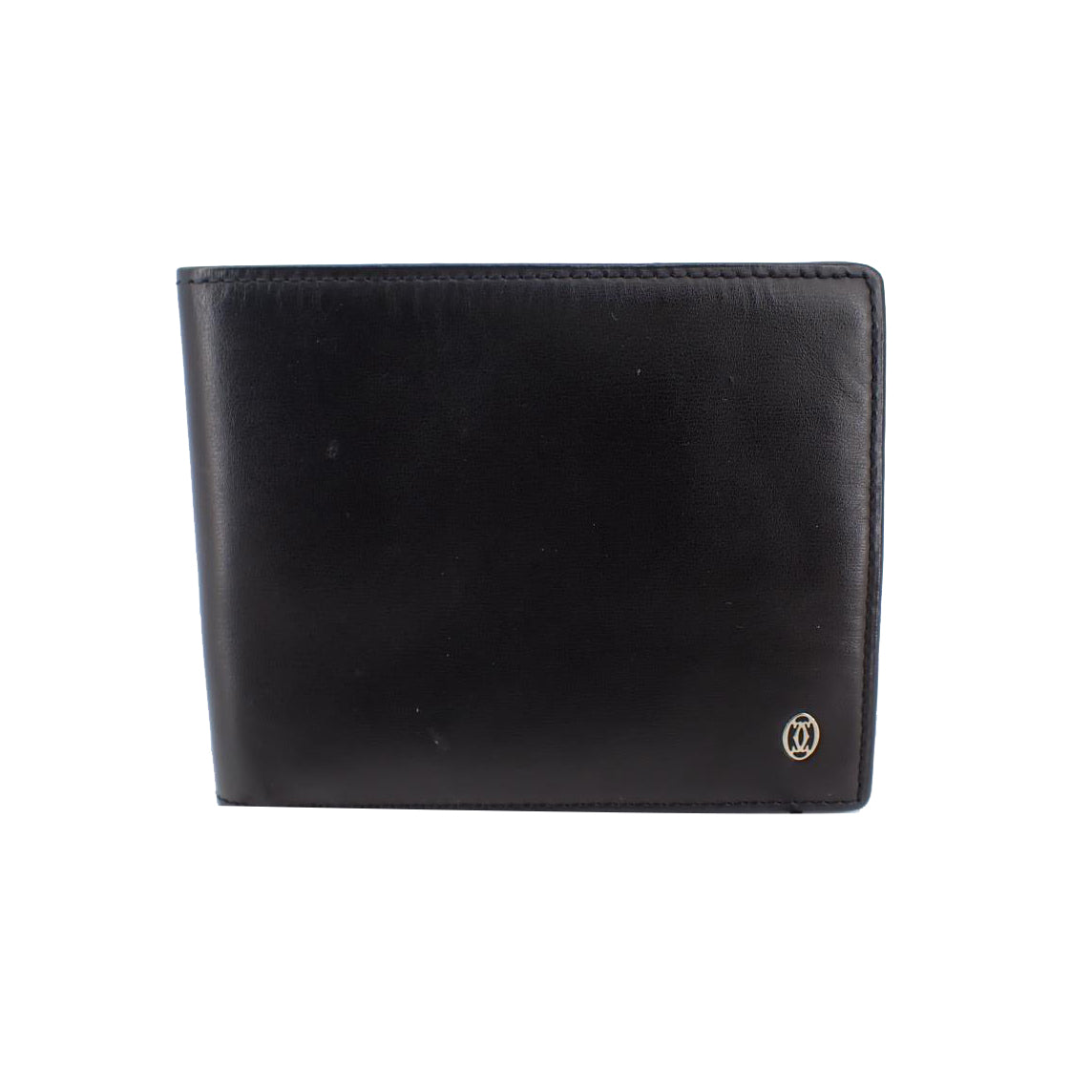 Black Leather Bi-fold Wallet