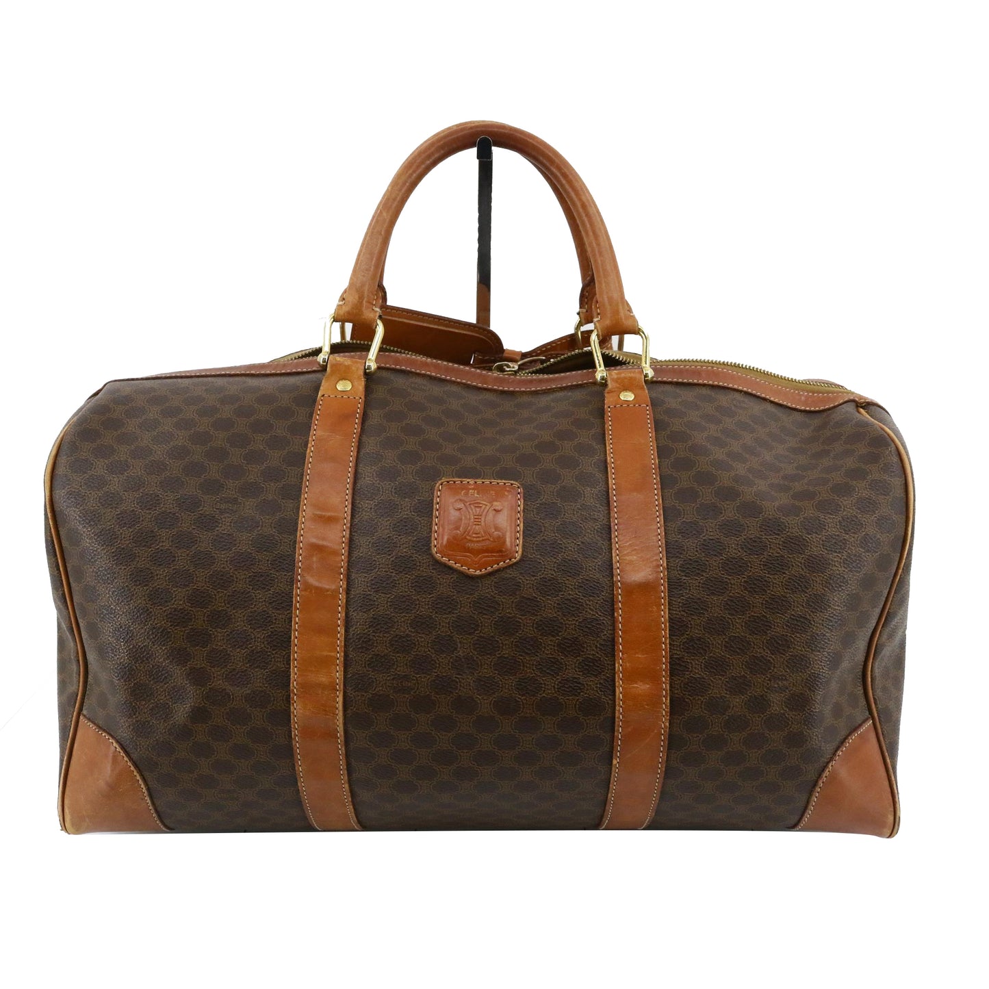 Brown Macadam Boston Bag