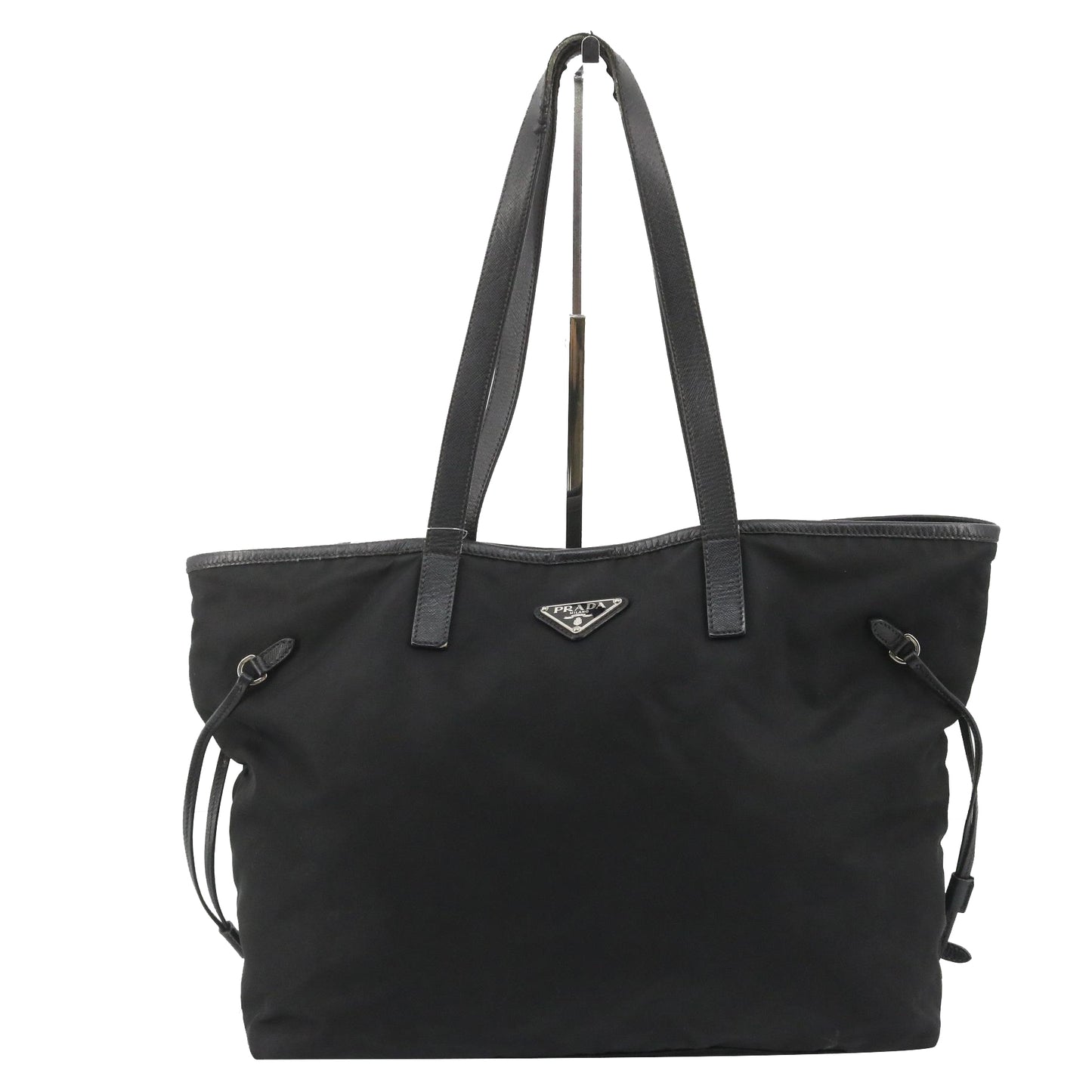 Black Nylon Tote Bag