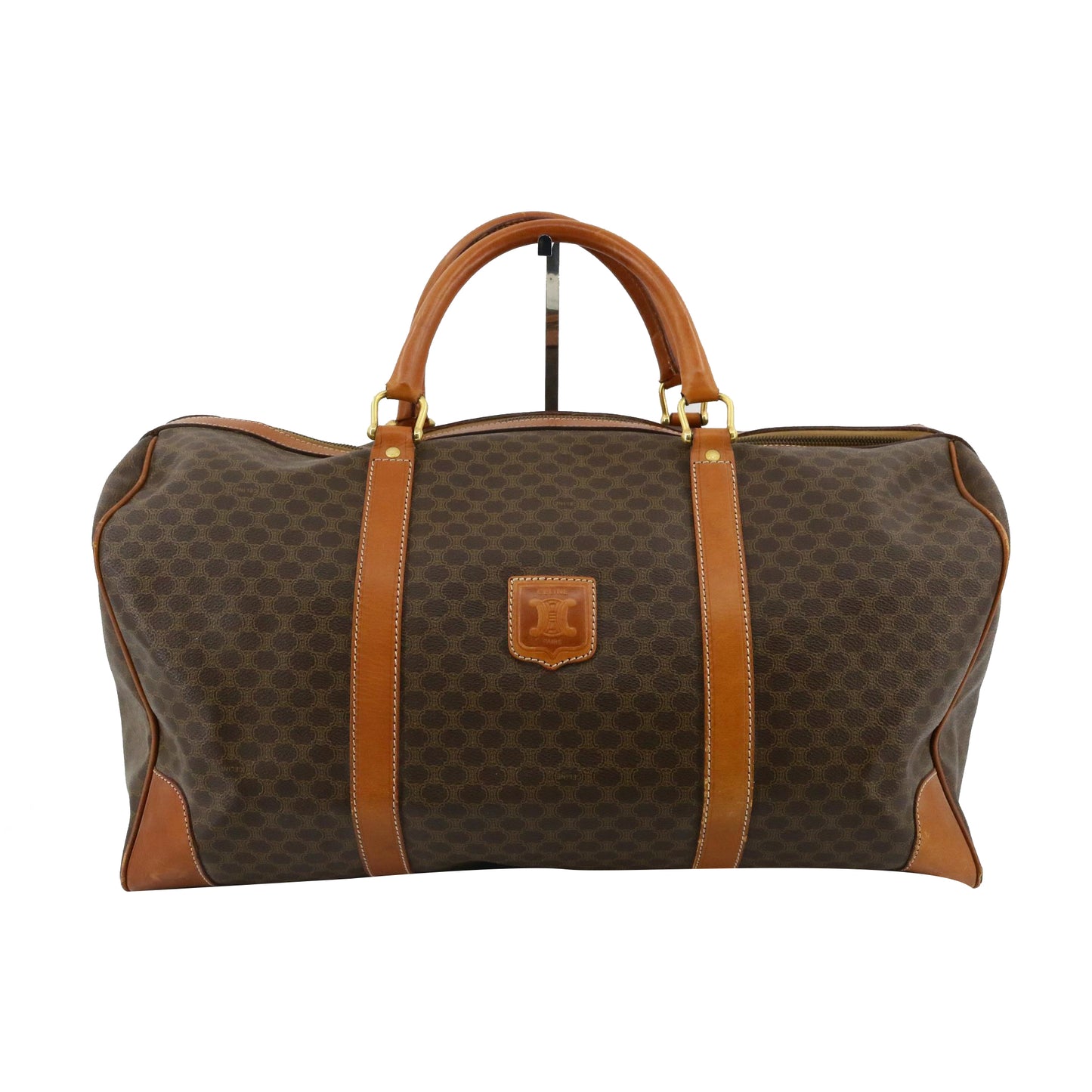 Brown Macadam Boston Bag