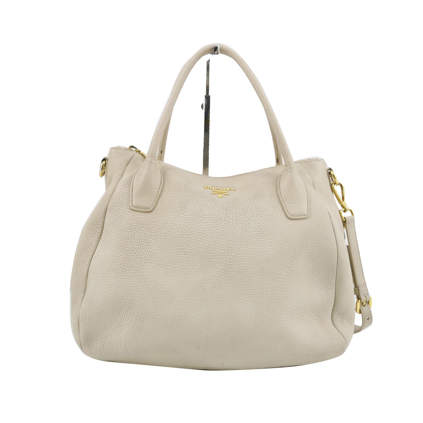 White Saffiano Tote Bag