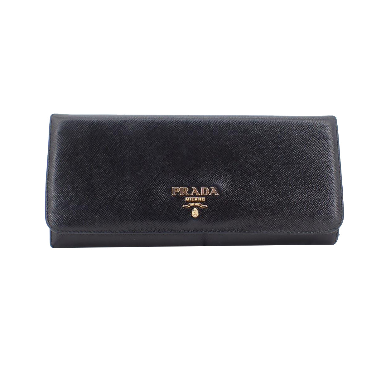 Black Saffiano Long Wallet