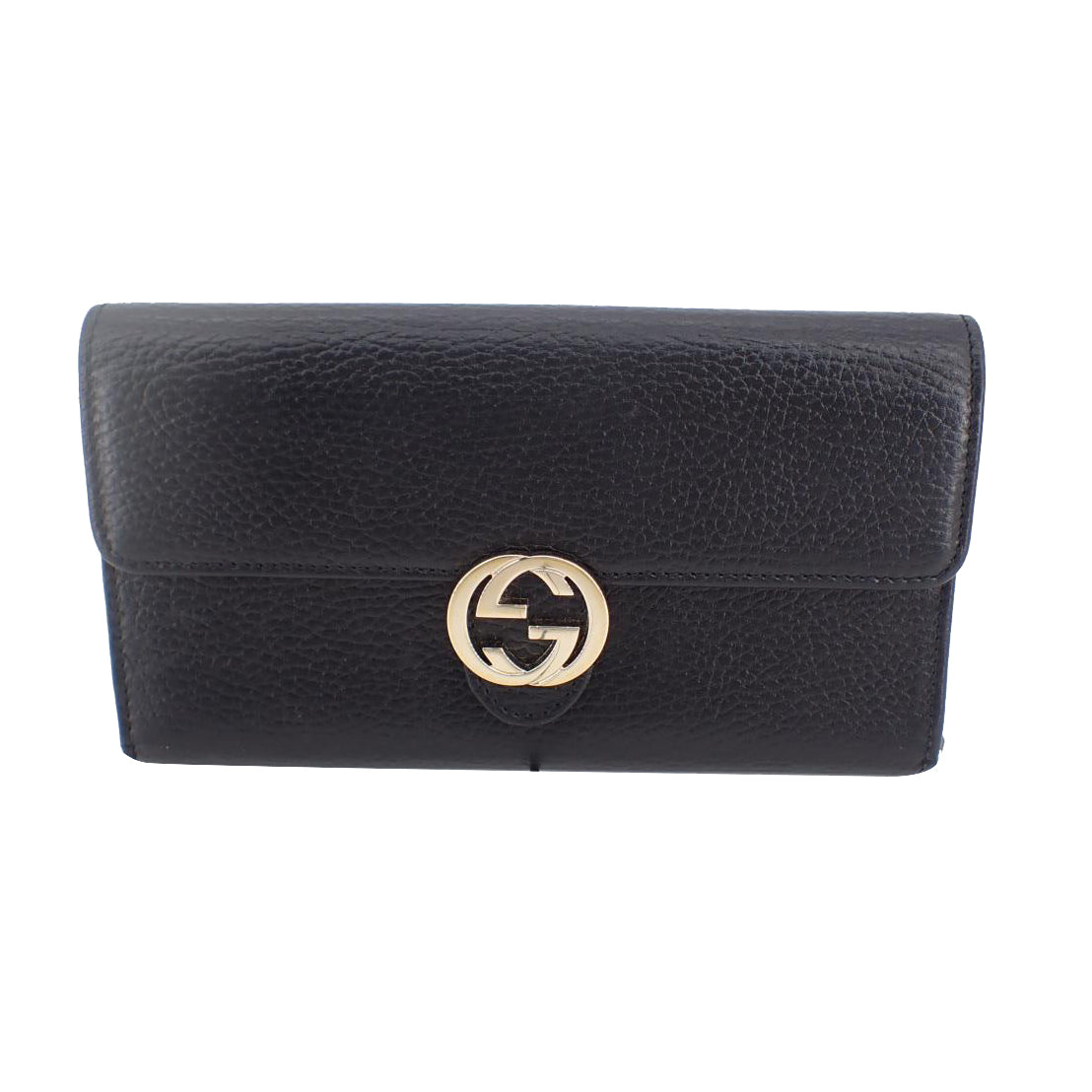 Black GG Marmont Long Wallet