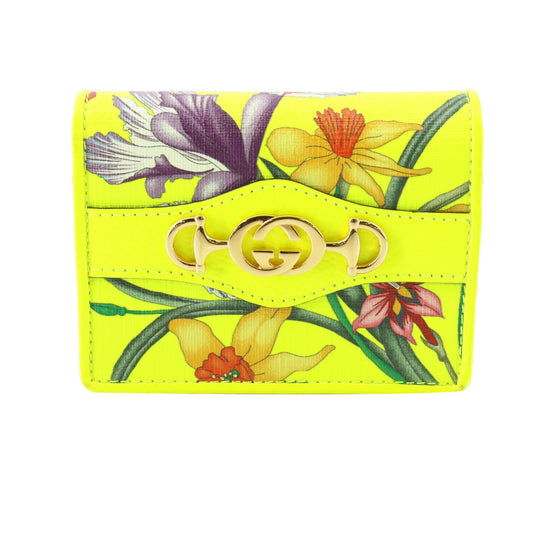 Yellow x Flower Compact Wallet