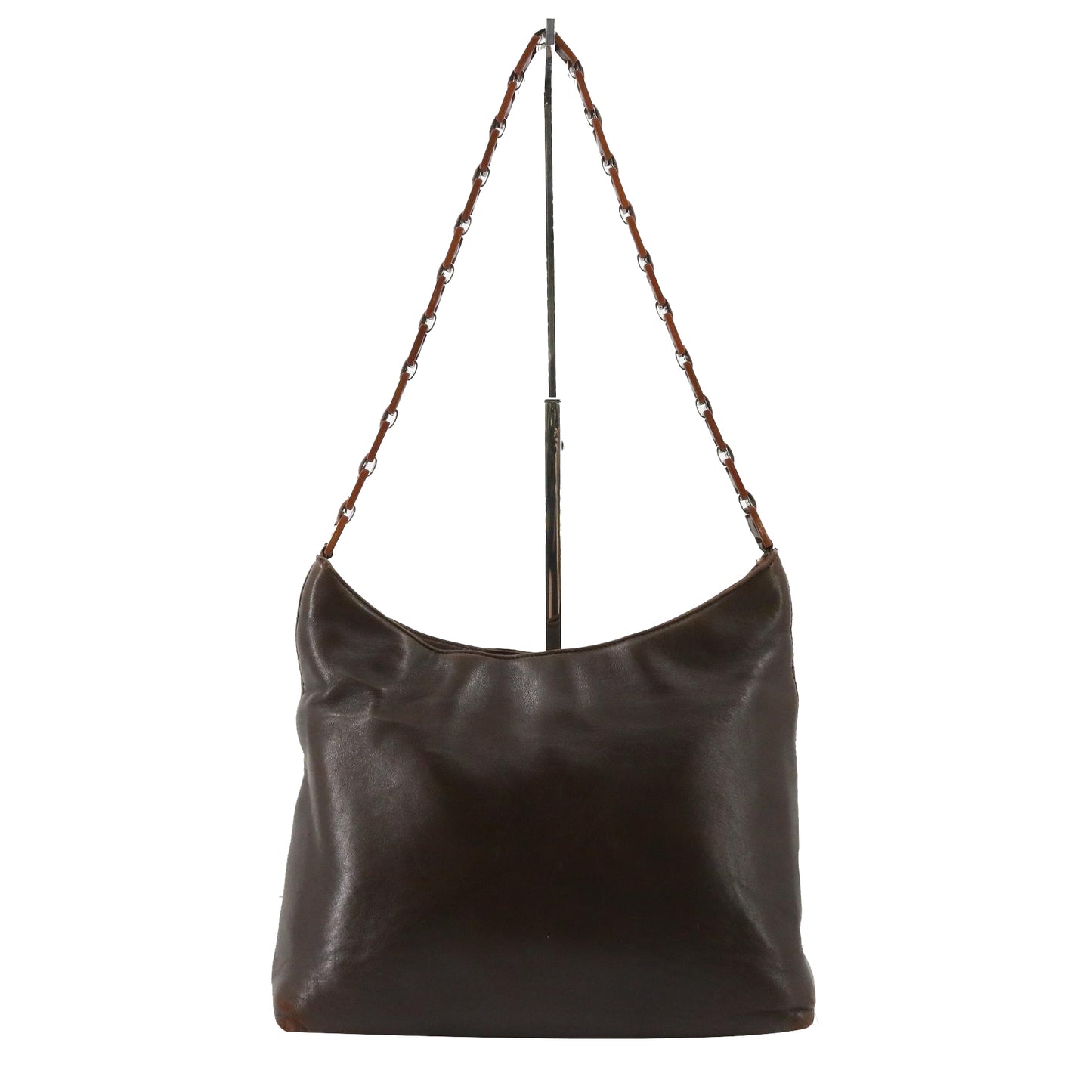 Brown Vara Leather Shoulder Bag