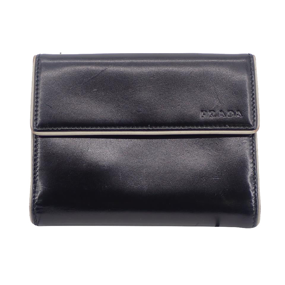 Black Leather Bi-Fold Walelt