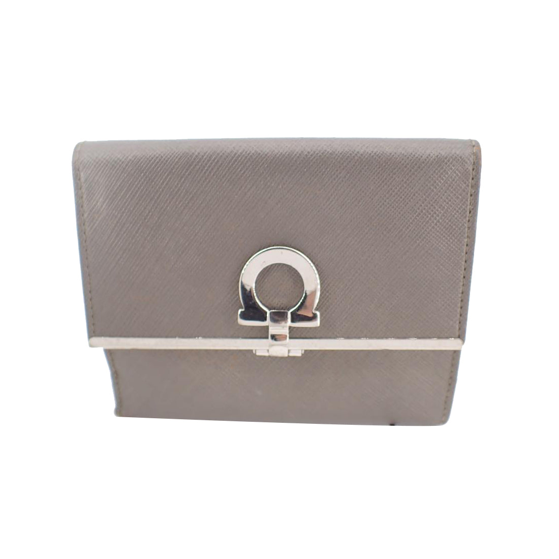 Grey Gancini Compact Wallet