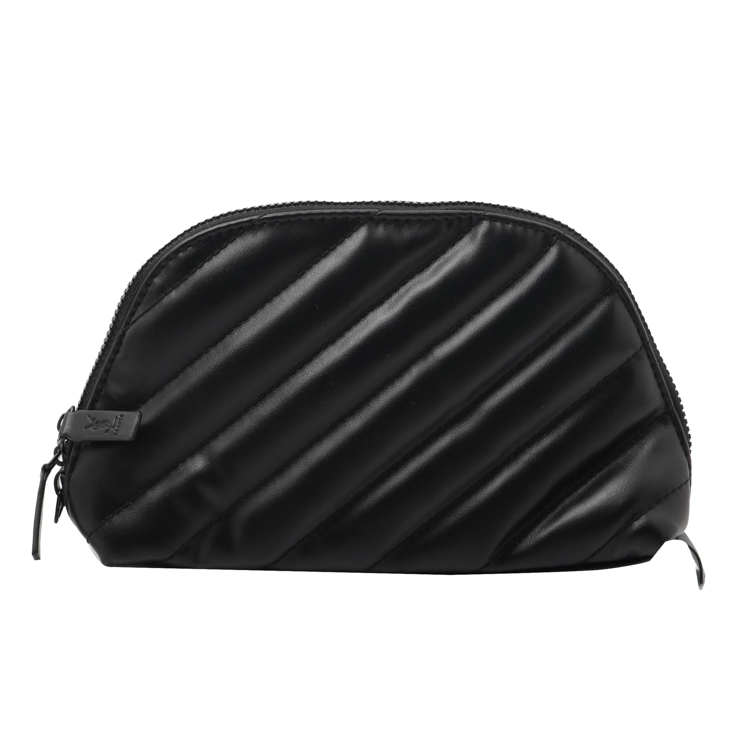 Black Leather Cosmetic Pouch