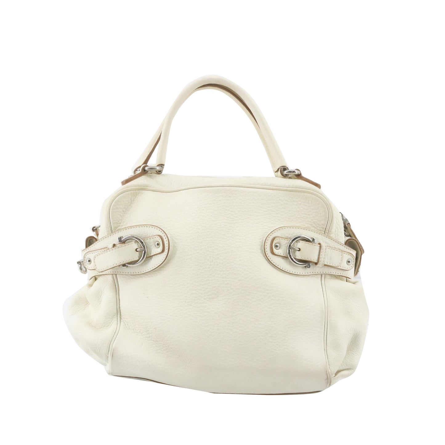 White Leather Handbag