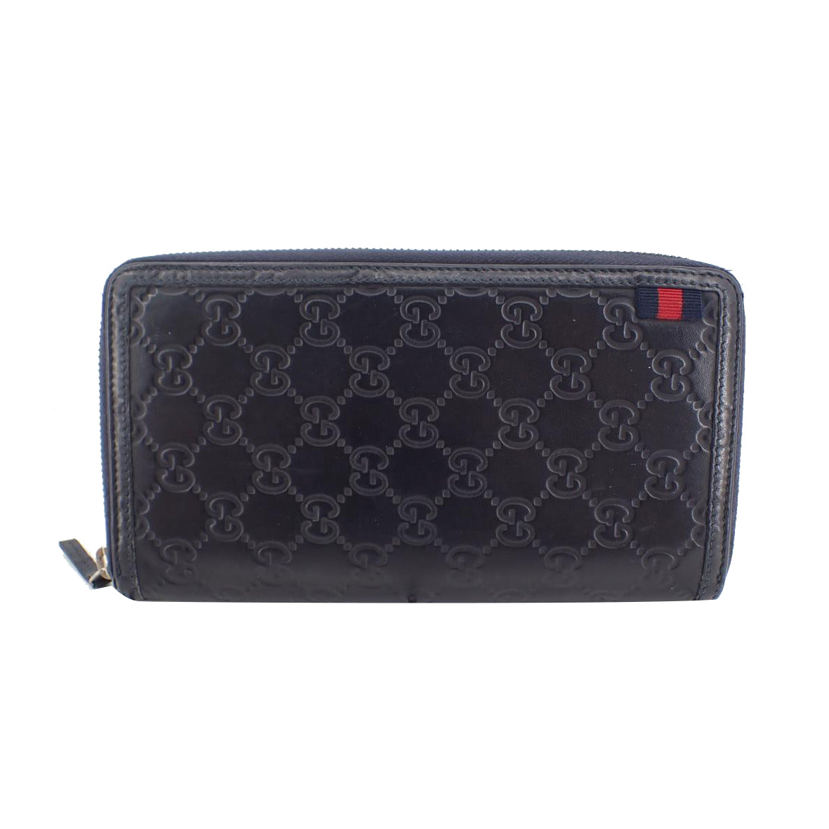 Black Sima Zippy Long Wallet