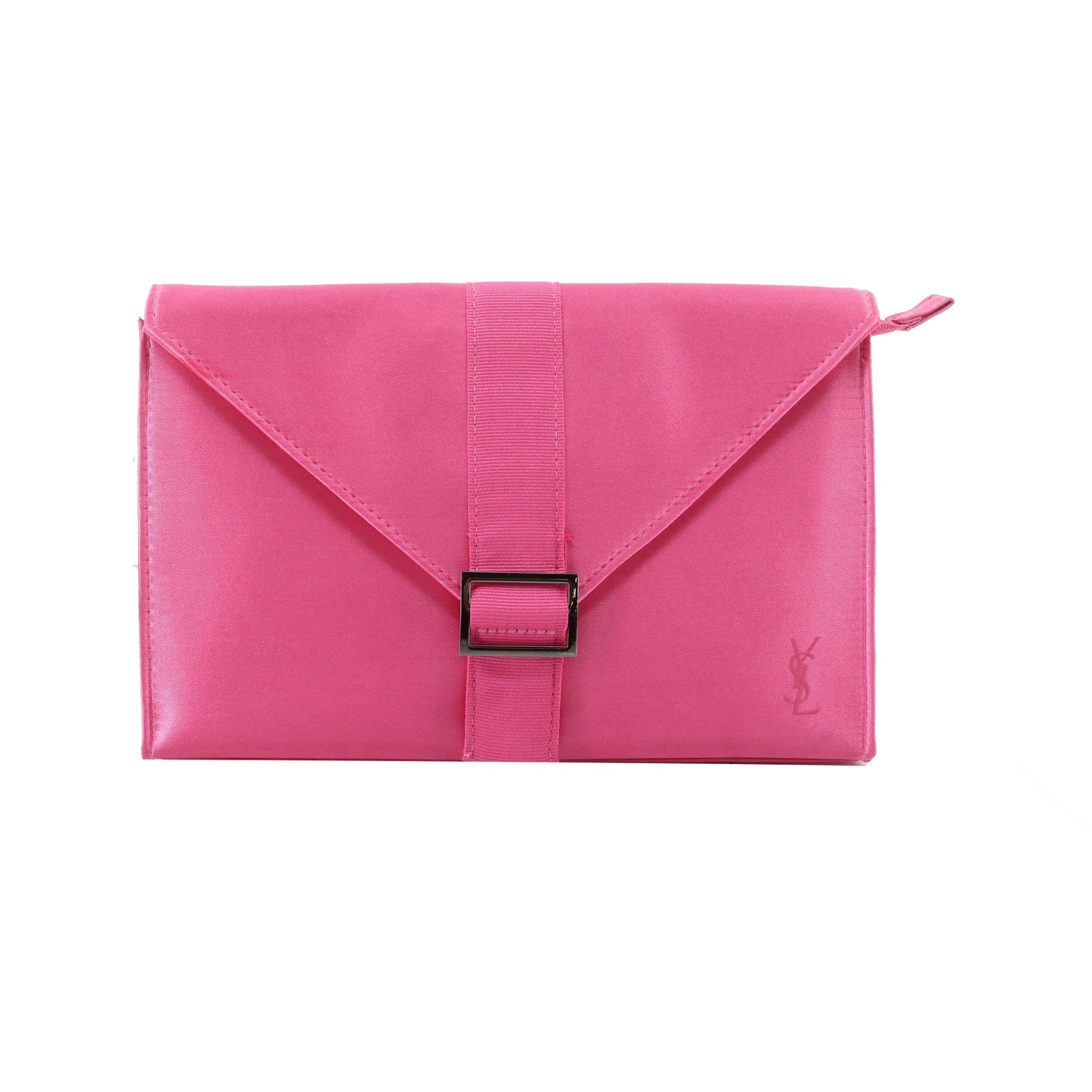 Pink Leather Clutch Pouch