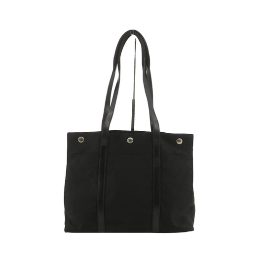 Black Nylon Tote Bag