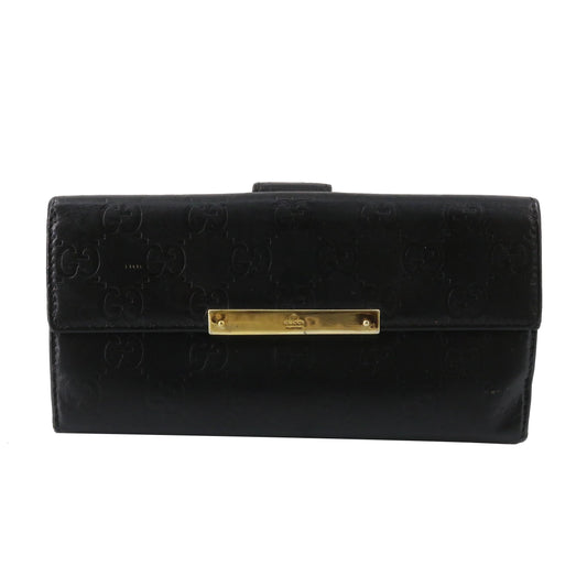 Black Sima Long Wallet