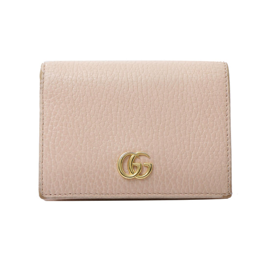 Pink GG Marmont Compact Wallet