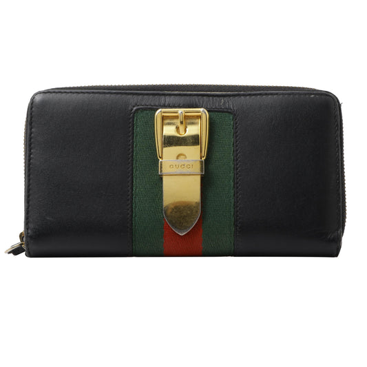 Black Sylvie Long Wallet