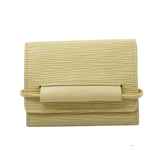 Epi Yellow Elastic Wallet