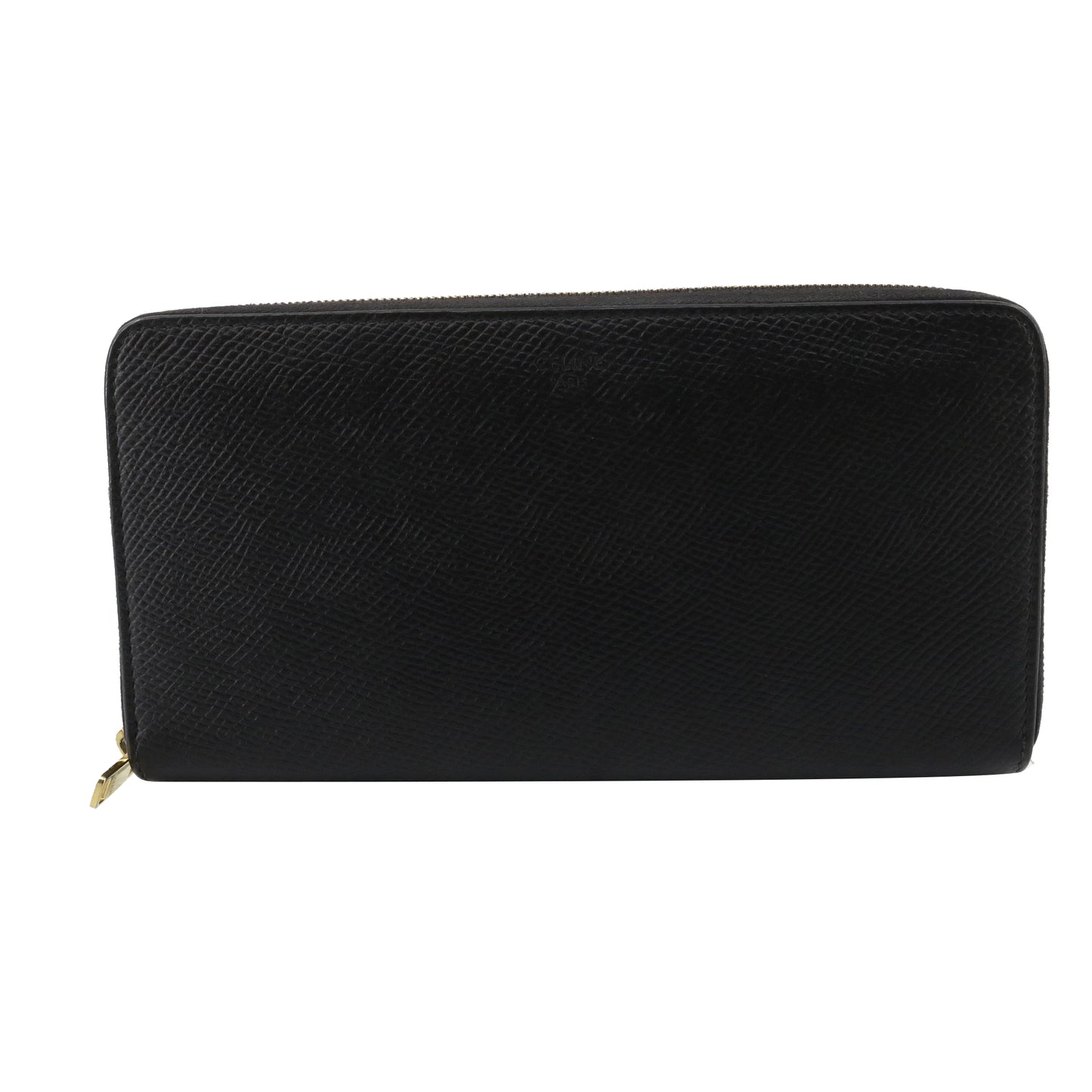 Black Leather Long Wallet