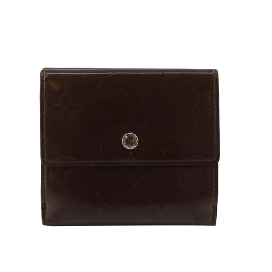 Monogram Matte Puple Elise Wallet