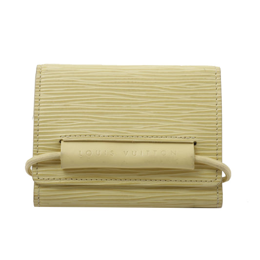 Epi Yellow Elastic Wallet