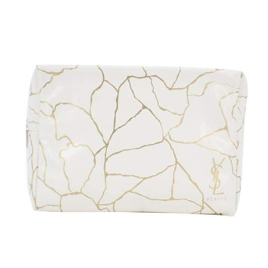 White Nylon Cosmetic Pouch