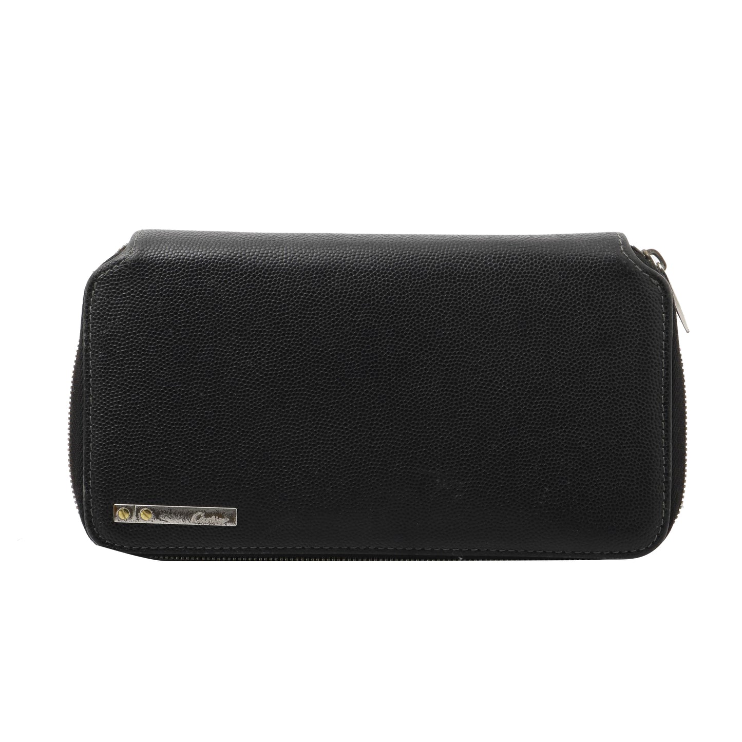 Black Leather Long Wallet