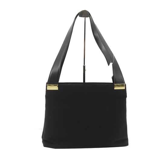 Black Vara Leather Shoulder Bag