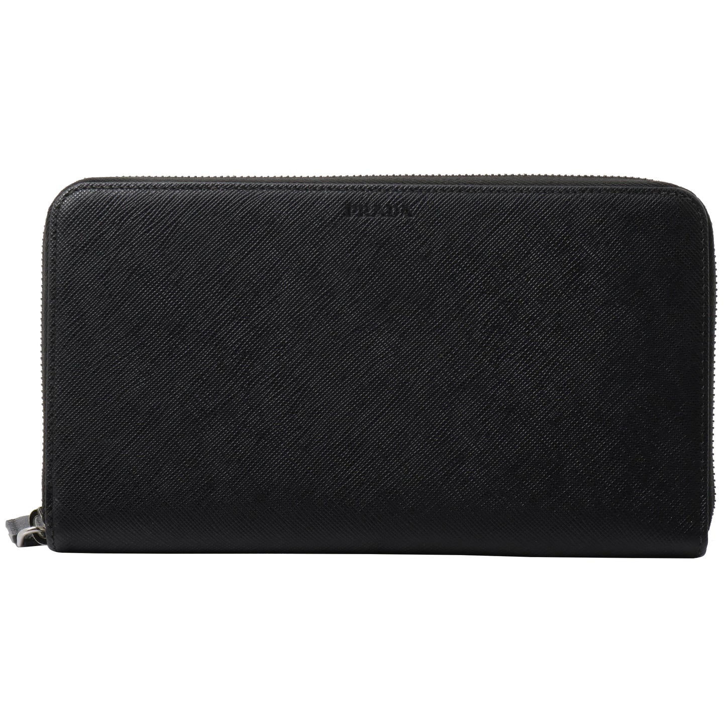 Black Saffiano Zippy Long Wallet