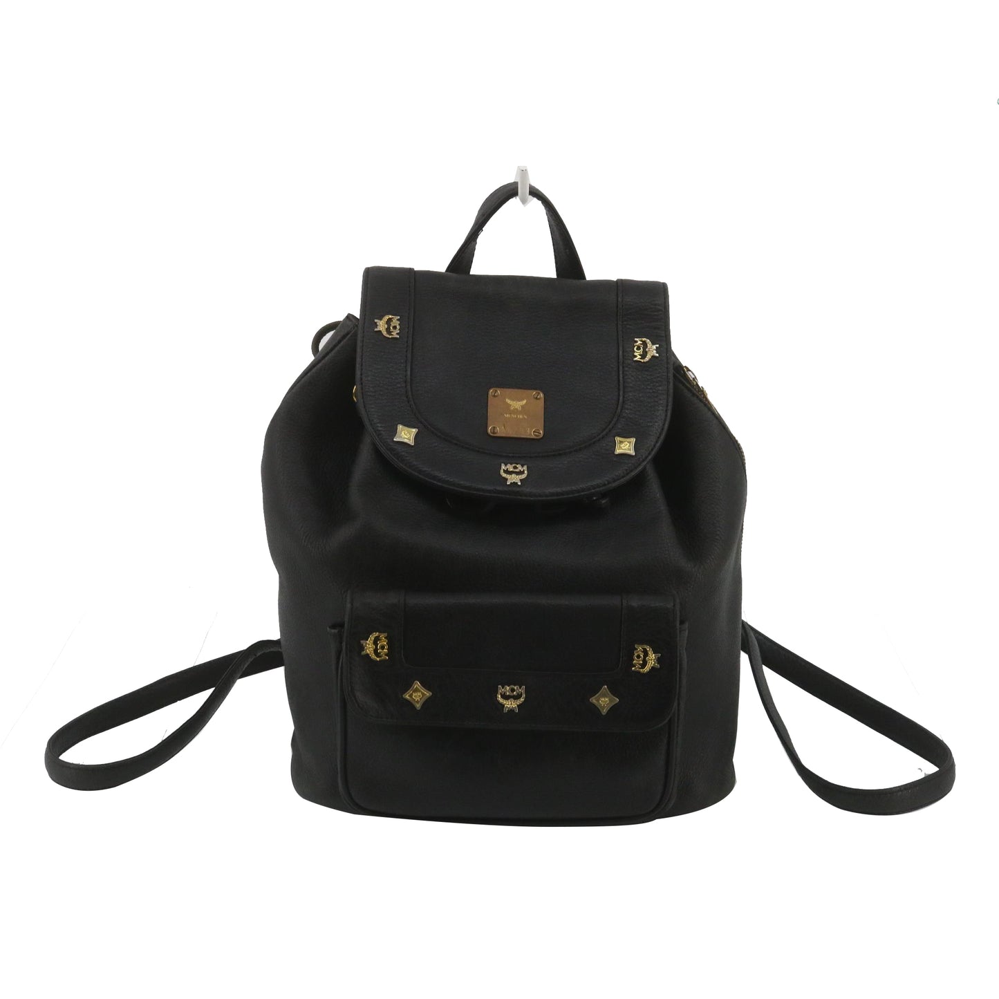 Black Leather Backpack