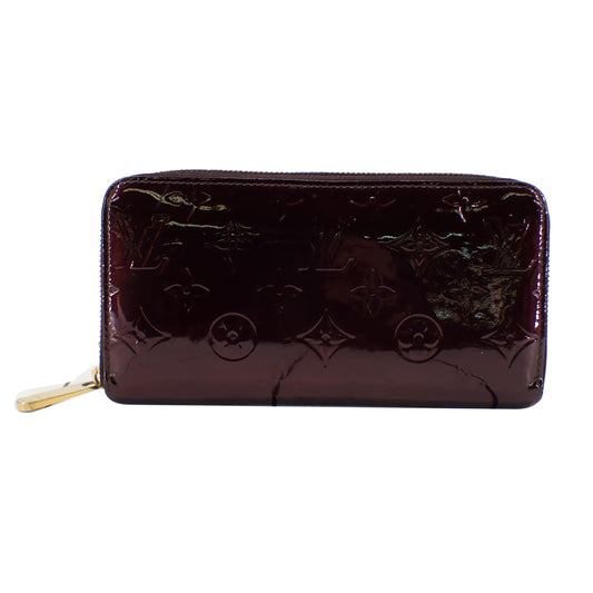 Vernis Burgundy Zippy Wallet