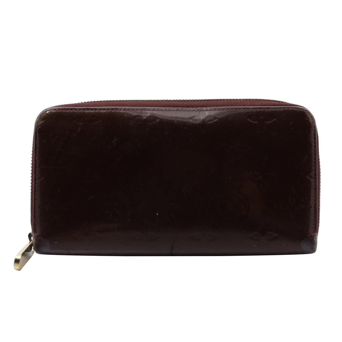 Vernis Burgundy Zippy Wallet