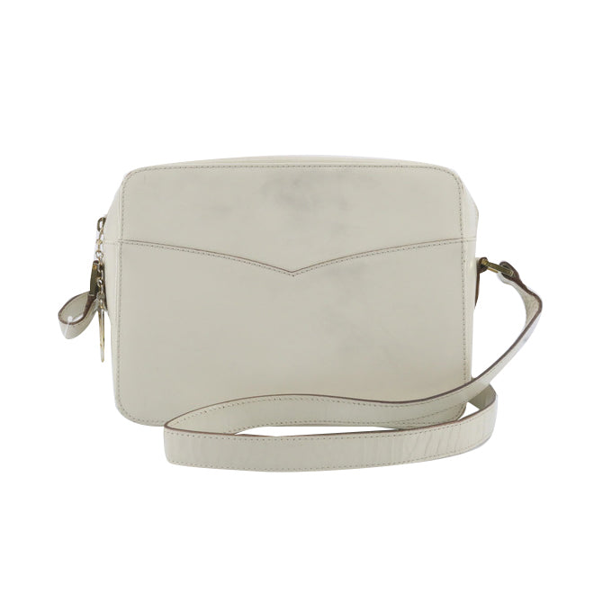 White Leather Shoulder Bag