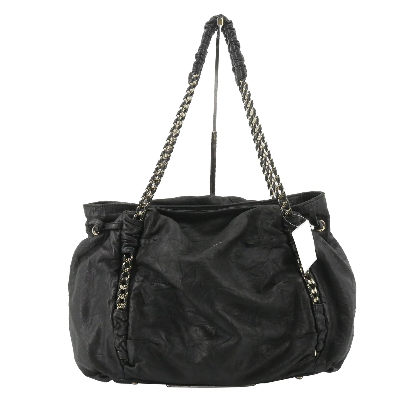 Black Leather Tote Bag