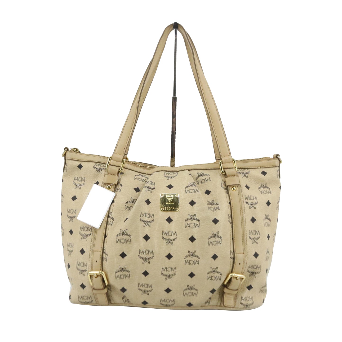 White Visetos Tote Bag