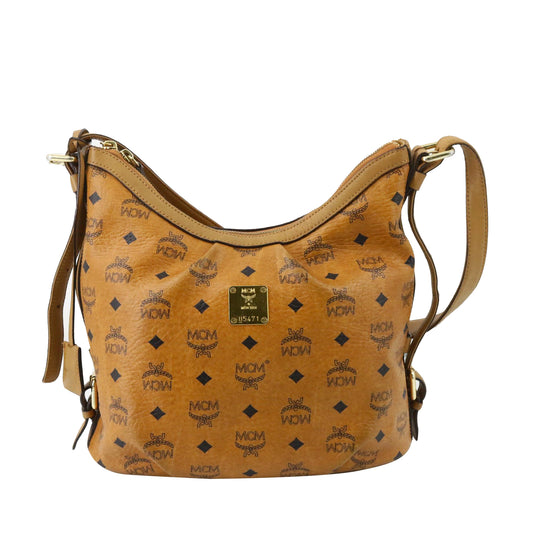 Brown Visetos Shoulder Bag