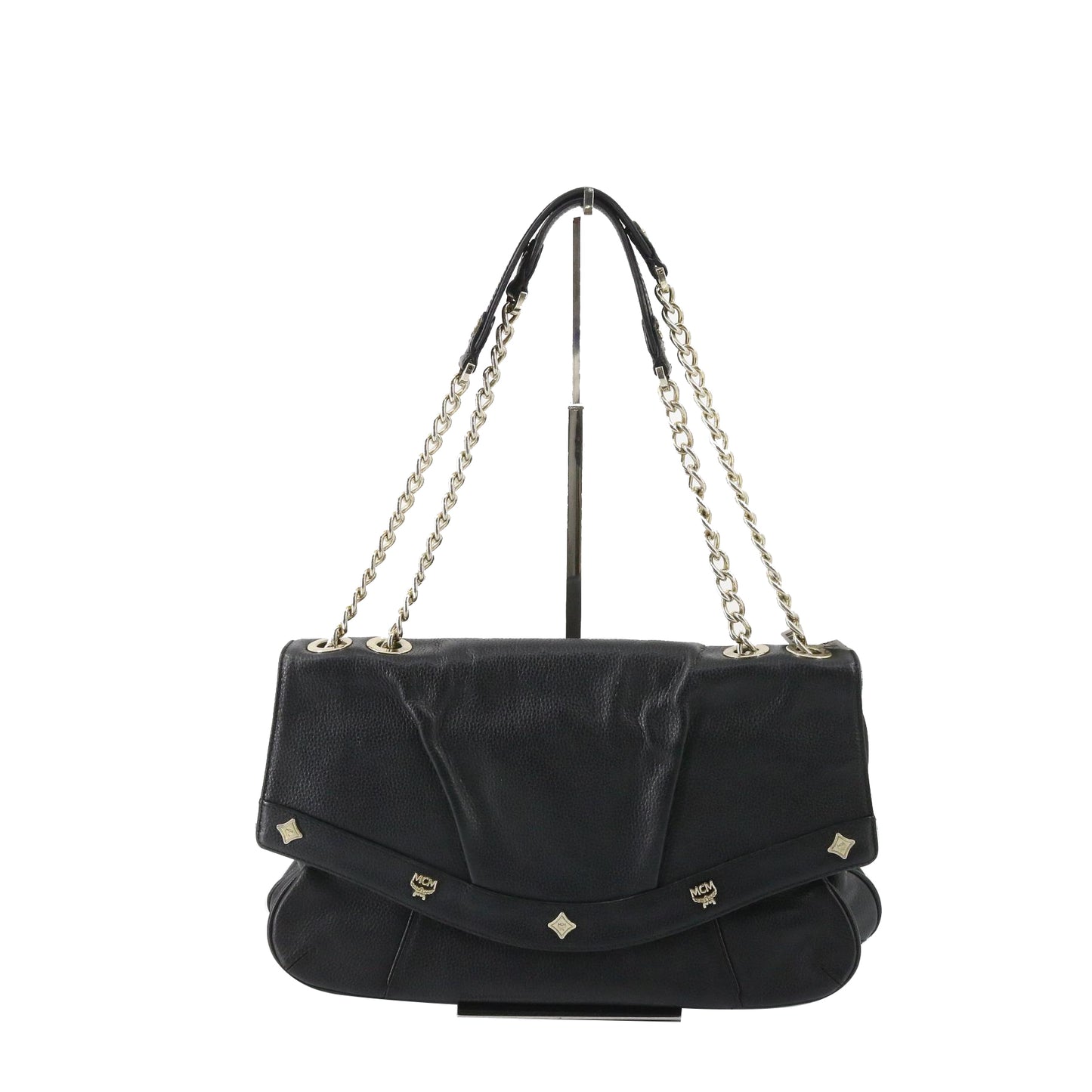 Black Leather Shoulder Bag