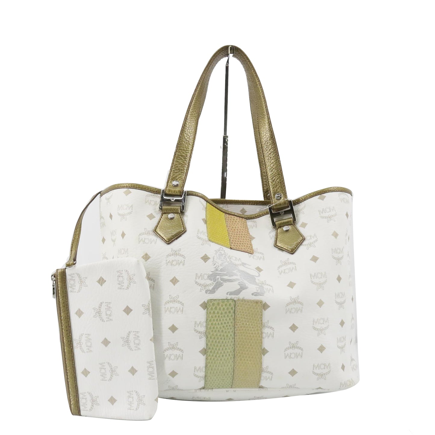 White Leather Tote Bag