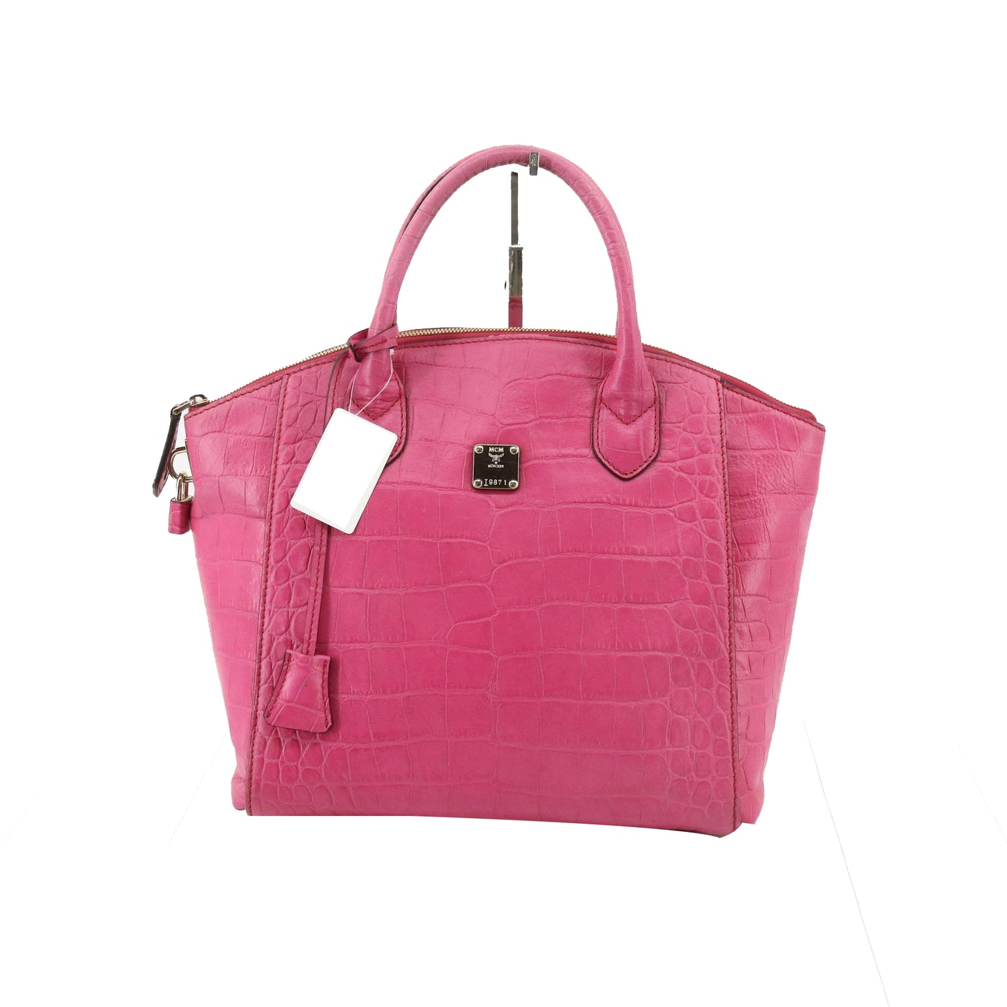 Pink Leather Shoulder Bag