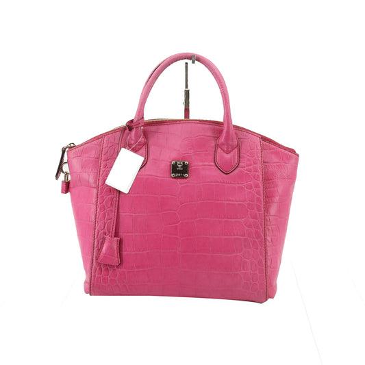 Pink Leather Shoulder Bag