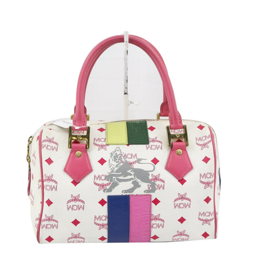 Pink/White Visetos Handbag