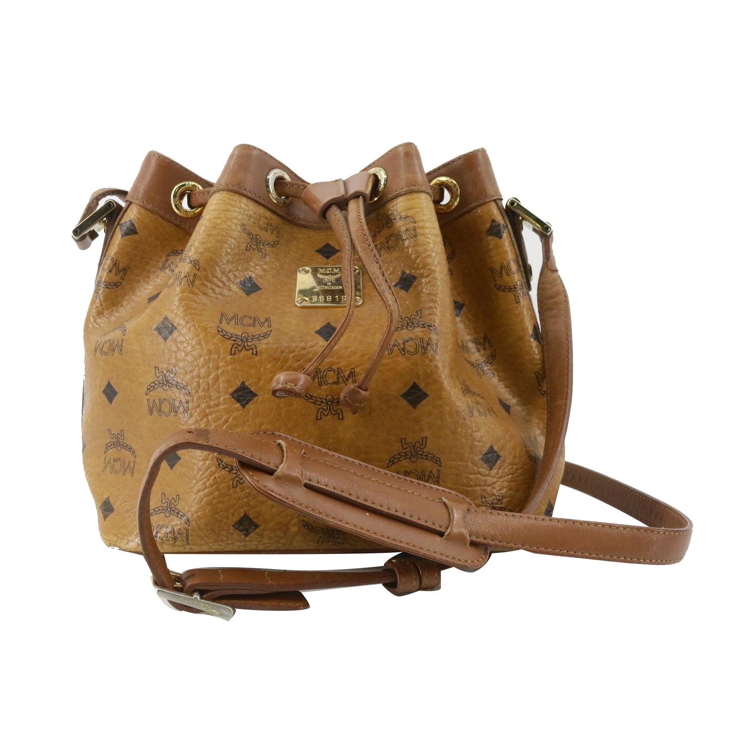 Brown Visetos Shoulder Bag