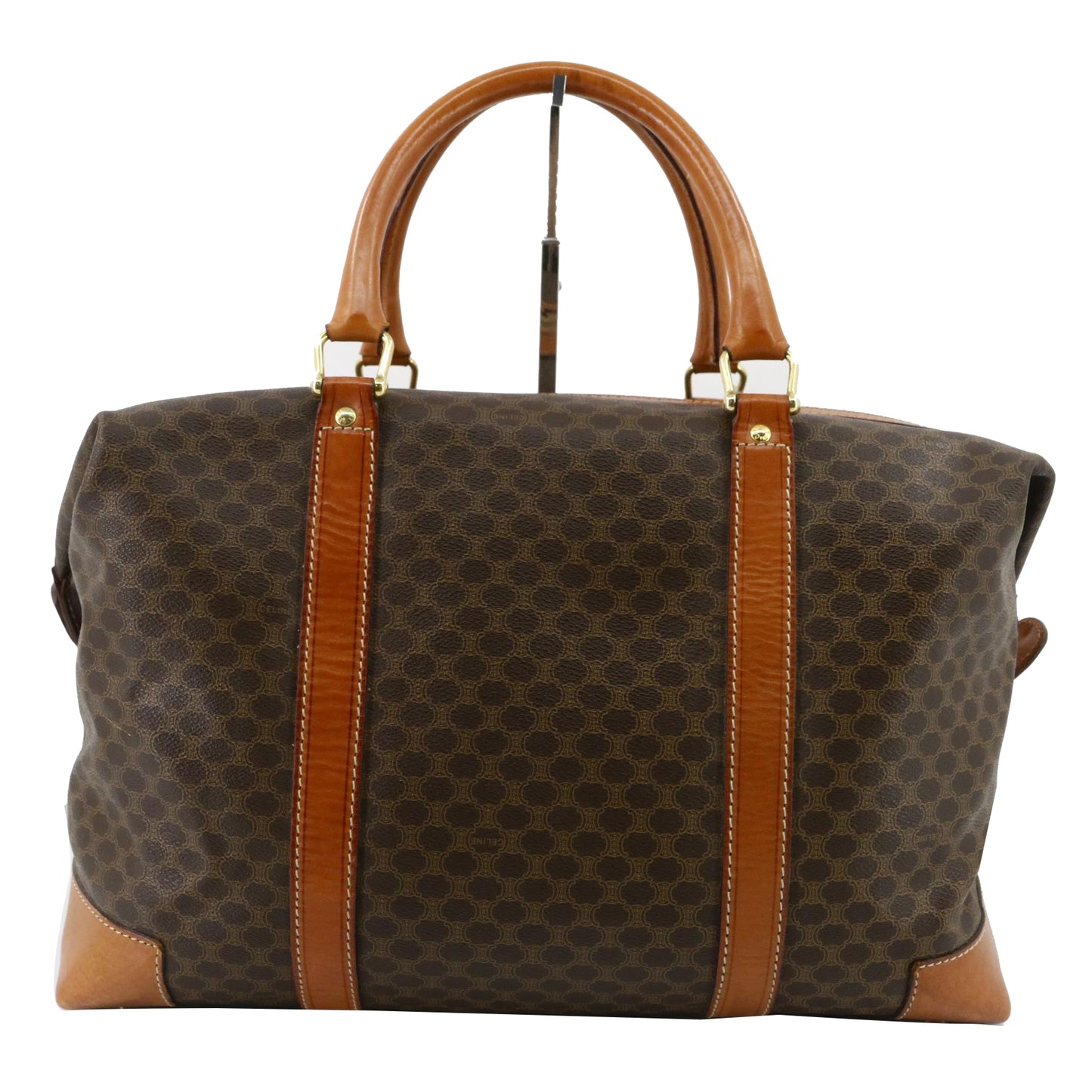 Brown Macadam Boston Bag