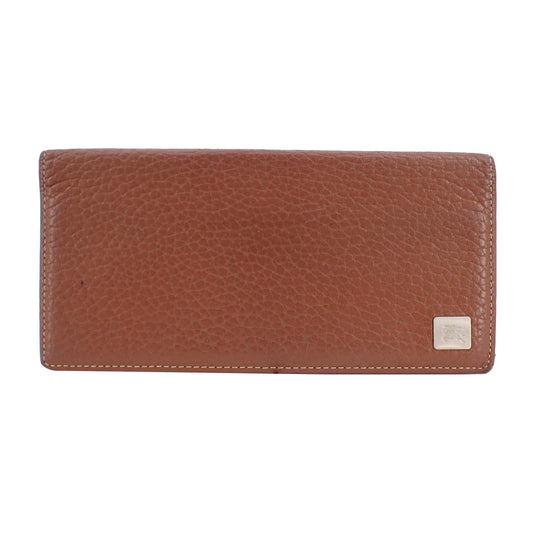 Brown Leather Long Wallet