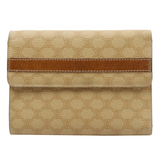 Beige Macadam Bi-fold Wallet