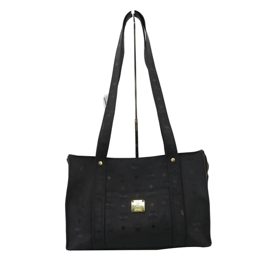 Black Visetos Shoulder Bag